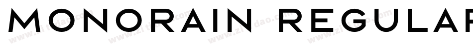 Monorain Regular字体转换